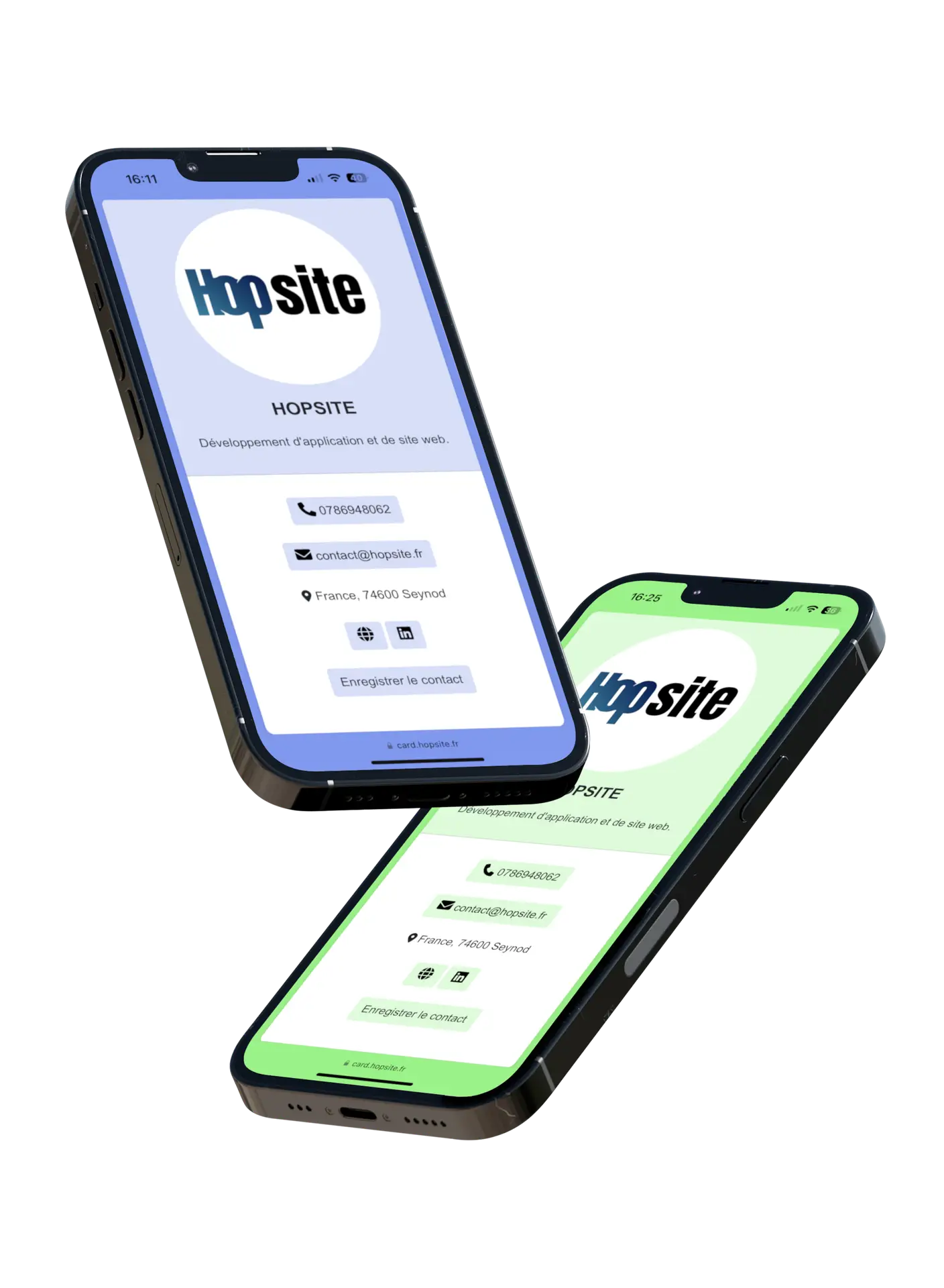 Projet développement de logiciel réalisé par Hopsite - Hopcard